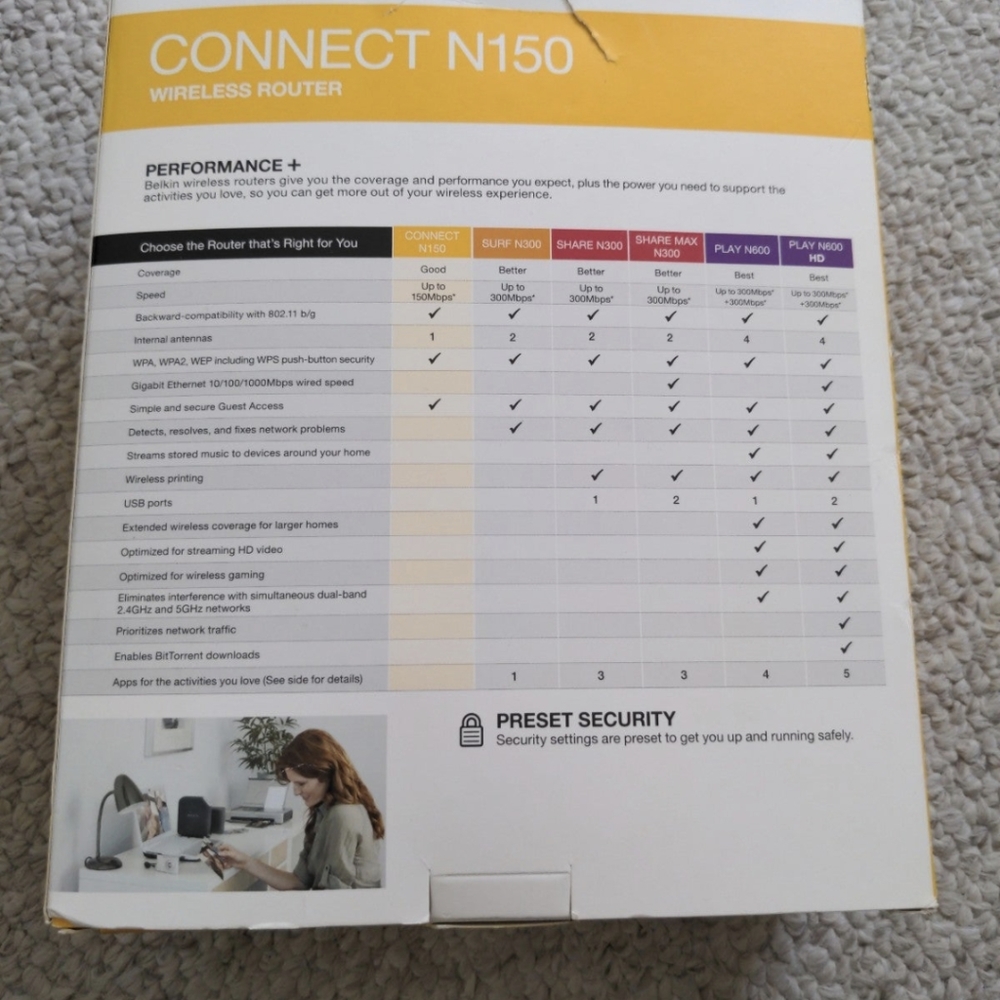 Belkin Connect N150 Router - Picture 2 of 4